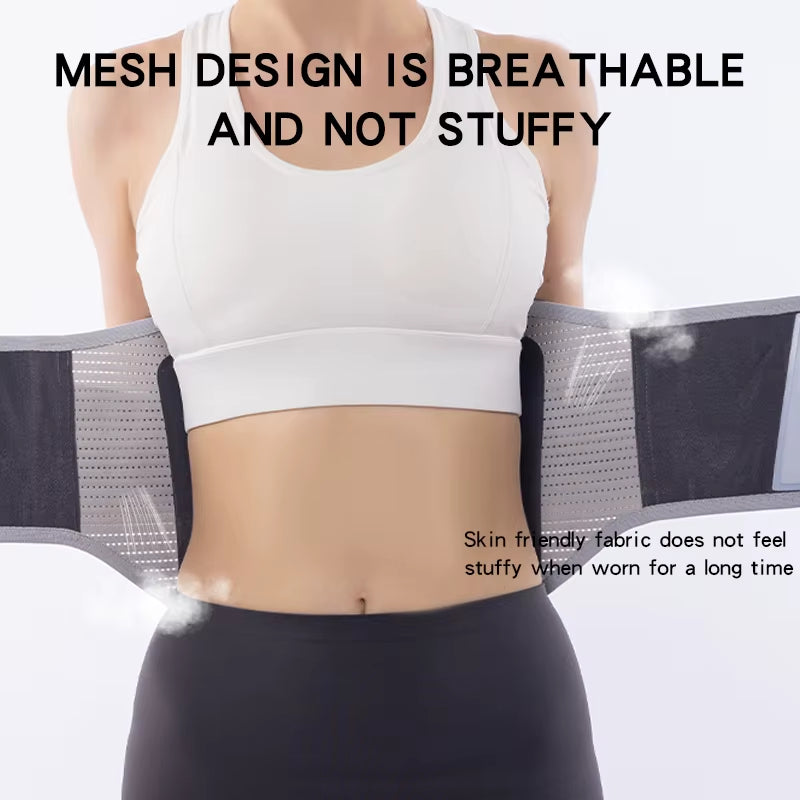 Heat Press Adjustable Elastic Waist Belt Sports Men and Women Lumbar Support for Lifting Weights Fitness Support